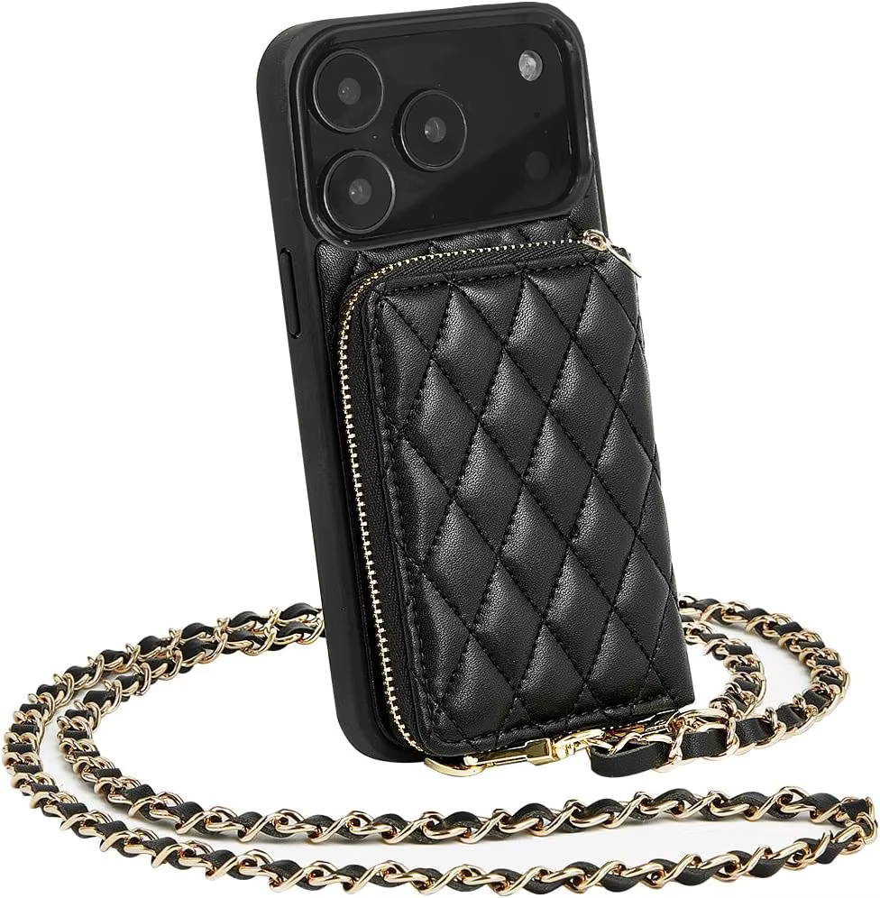 Quilted Crossbody Wallet Case