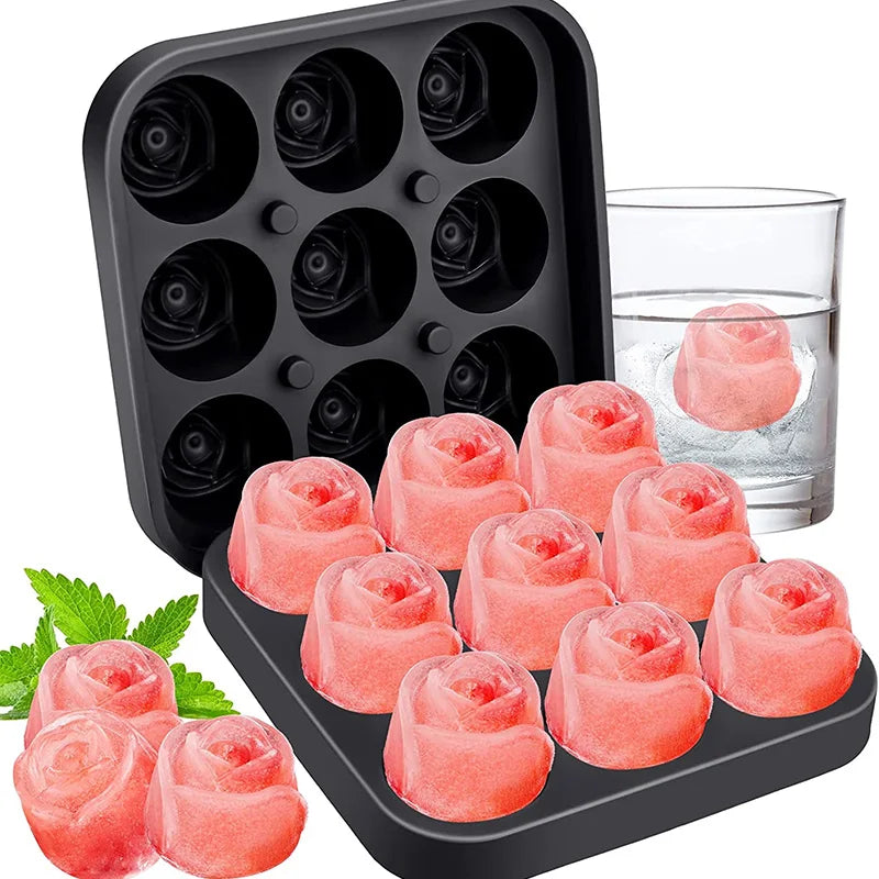 💎🌹Sweetely 5 Star Style Ice Molds - Diamonds Roses Spheres & Skulls🌹💎