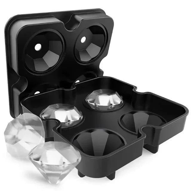 💎🌹Sweetely 5 Star Style Ice Molds - Diamonds Roses Spheres & Skulls🌹💎