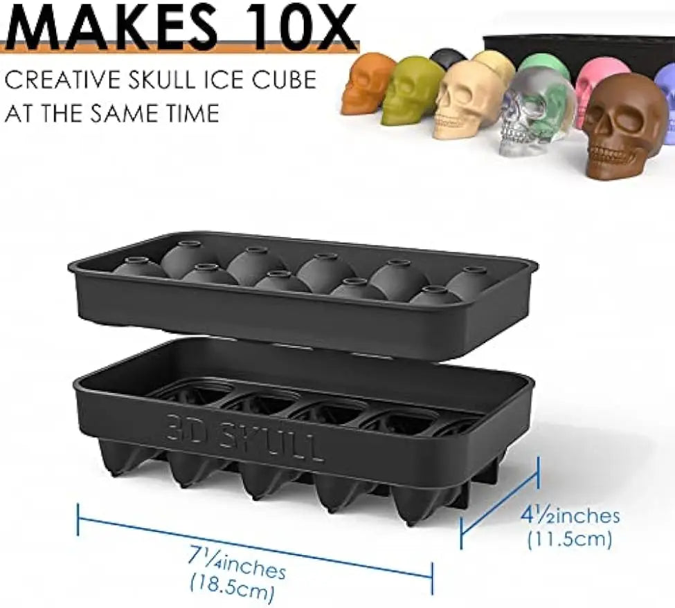 💎🌹Sweetely 5 Star Style Ice Molds - Diamonds Roses Spheres & Skulls🌹💎