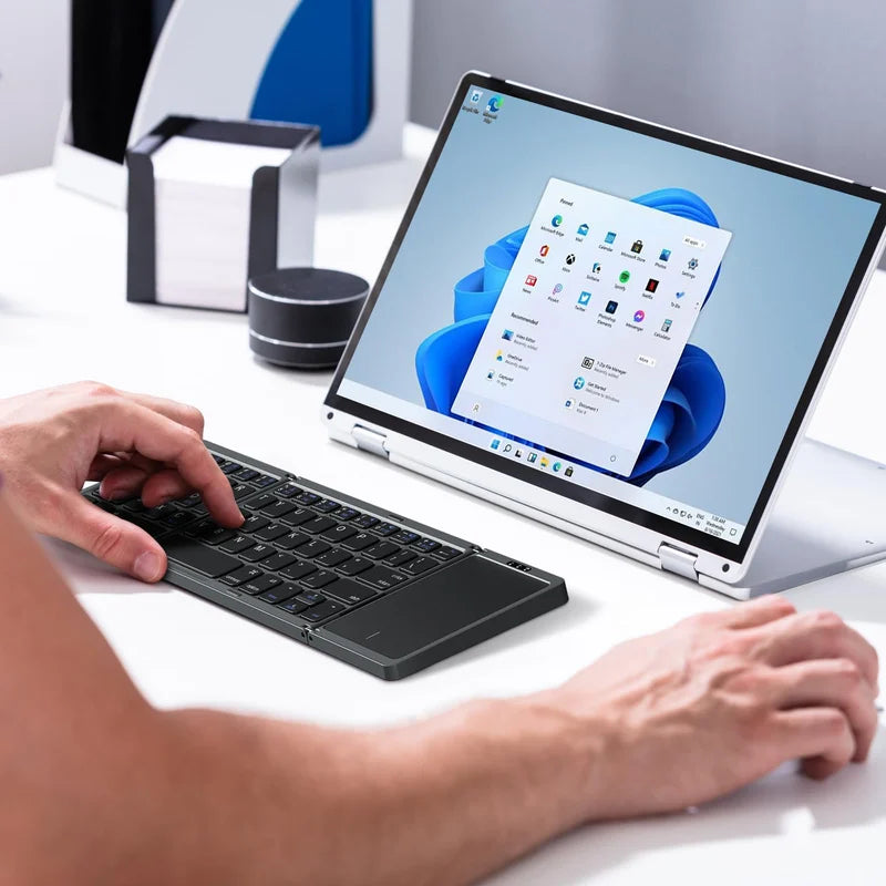 🎅(CHRISTMAS PRE SALE WHILE SUPPLIEST LAST NOW - 65% OFF) Foldable Bluetooth Keyboard with Touchpad🎅