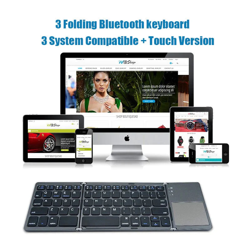 🔥(HOLIDAYS PRE SALE WHILE SUPPLIES LAST NOW-49% OFF)  Foldable Bluetooth Keyboard with Touchpad🔥