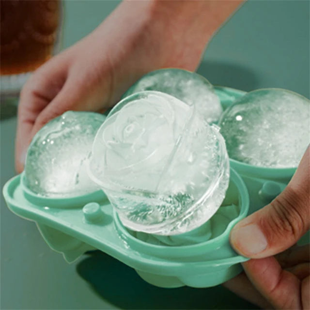 💎🌹Sweetely 5 Star Style Ice Molds - Diamonds Roses Spheres & Skulls🌹💎