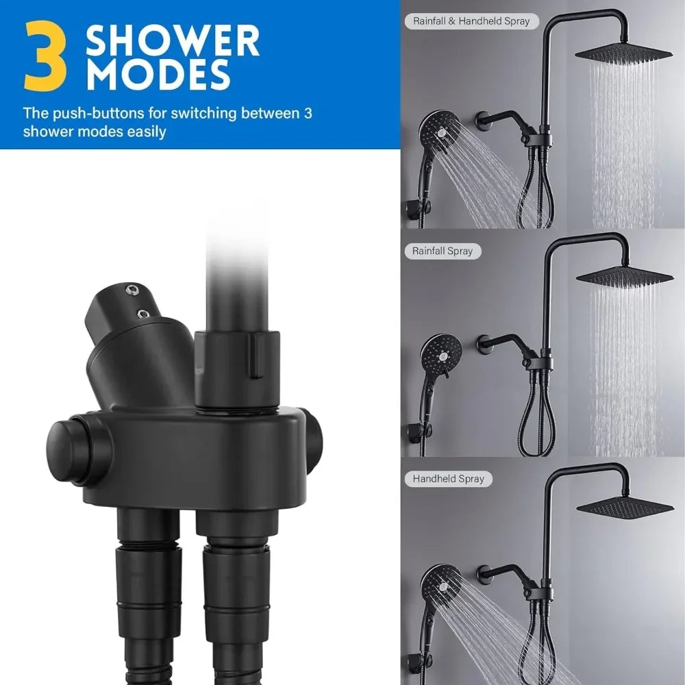 Powerful Easy Rainfall Shower Kit