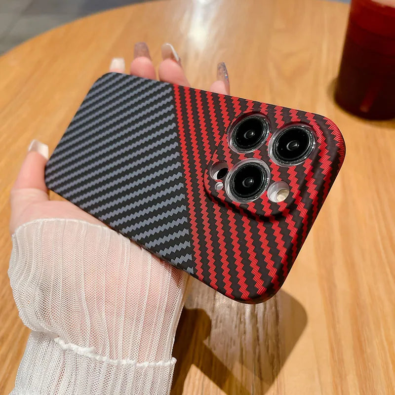 🎅Powerful Carbon Fiber Anti-Shock Lens Protection Phone Case 🎅