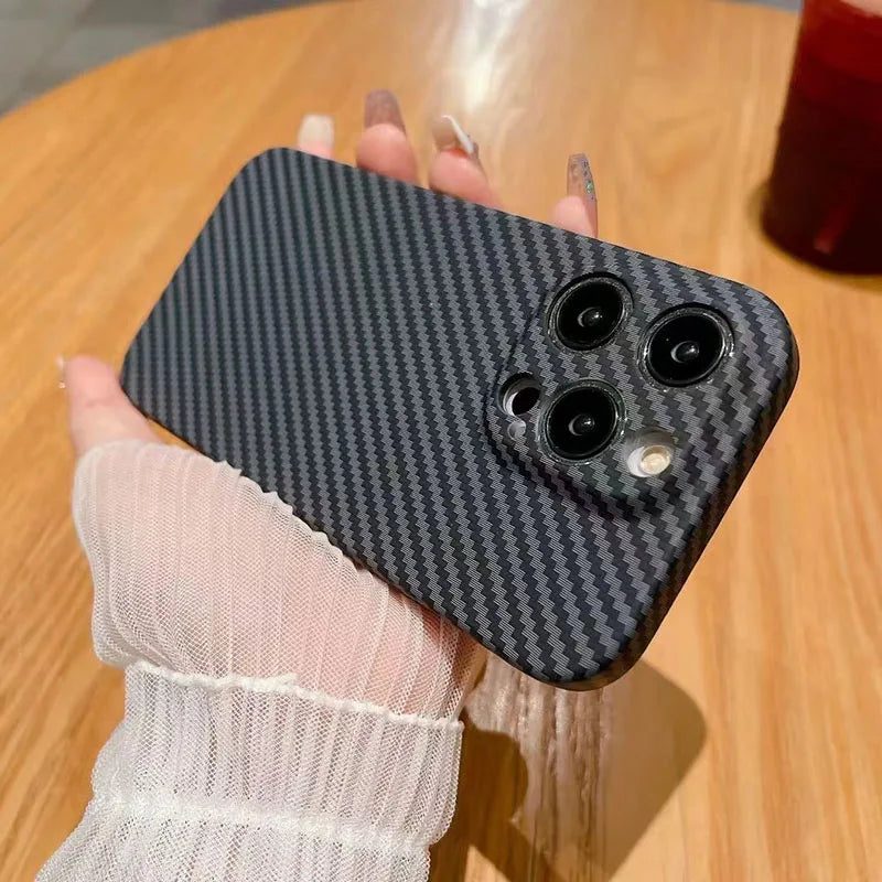 🎅Powerful Carbon Fiber Anti-Shock Lens Protection Phone Case 🎅