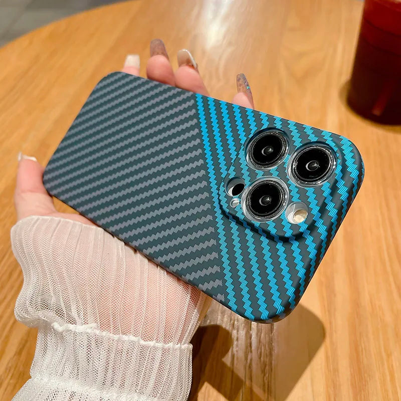 🎅Powerful Carbon Fiber Anti-Shock Lens Protection Phone Case 🎅