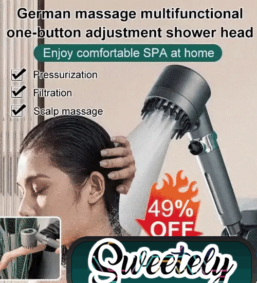 🚿Powerful Mist Massage Shower Spa Head With Filter & Versatile One-button Adjustment🚿
