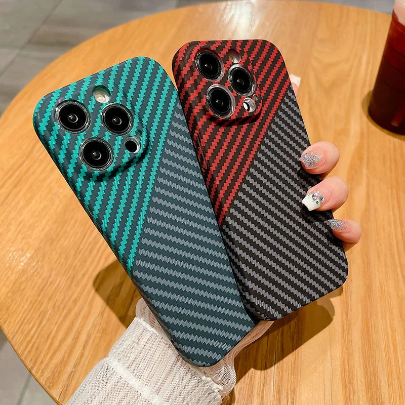 💥Powerful Carbon Fiber Anti-Shock Lens Protection Phone Case 💥