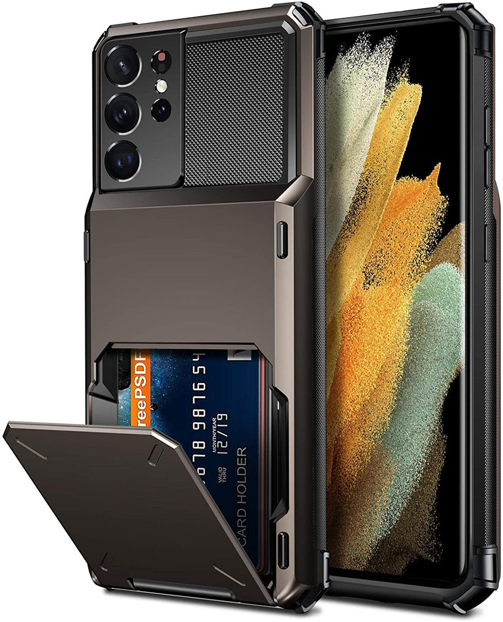🎉SmartCase Wallet Case For Galaxy Phones with Card Holder and Durable Shockproof Cover🎉
