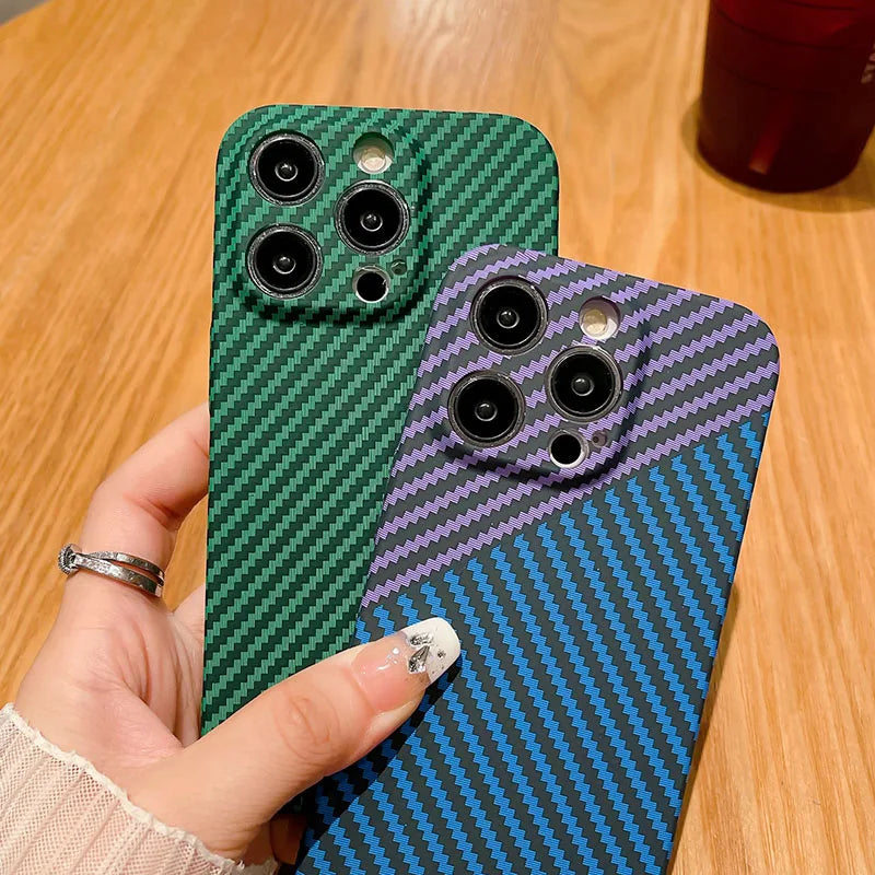 🎅Powerful Carbon Fiber Anti-Shock Lens Protection Phone Case 🎅