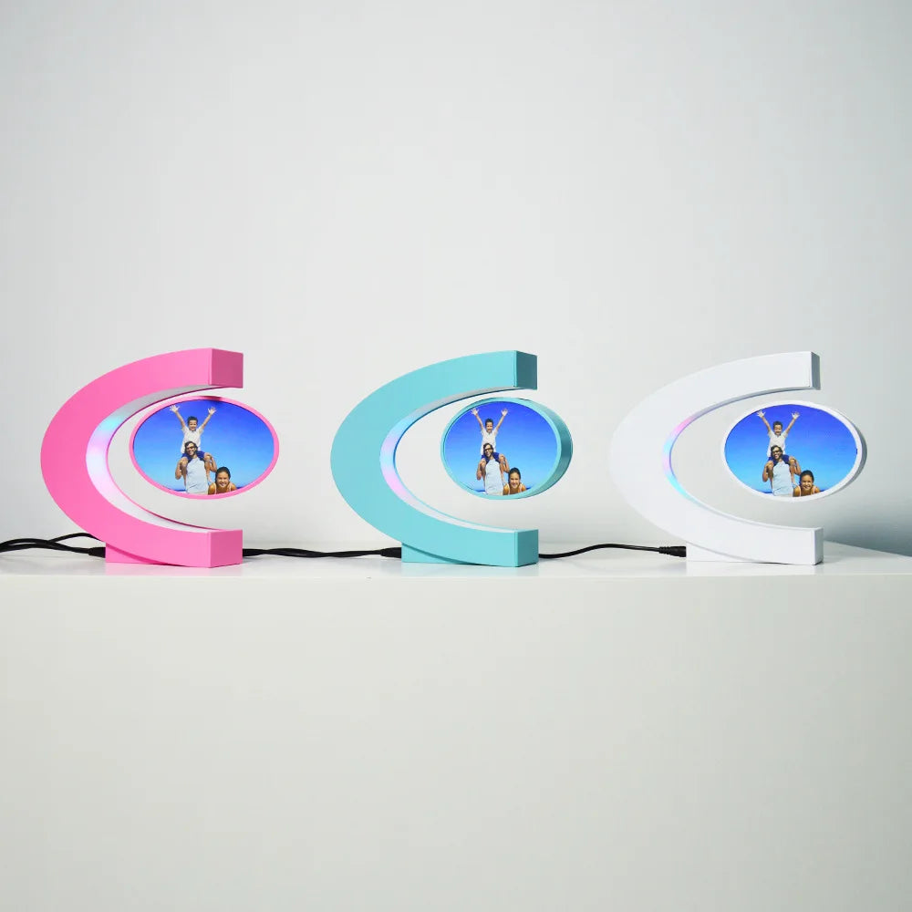 🔥(HOLIDAYS PRE SALE WHILE SUPPLIES LAST NOW-49% OFF)  Magnetic Levitating Floating Photo Frame with Colourful LED Lights🔥