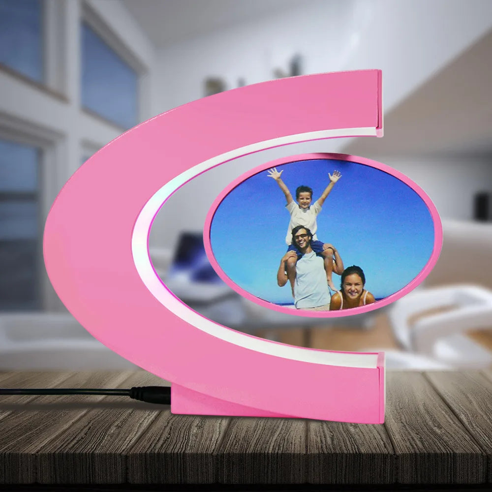 🔥(HOLIDAYS PRE SALE WHILE SUPPLIES LAST NOW-49% OFF)  Magnetic Levitating Floating Photo Frame with Colourful LED Lights🔥