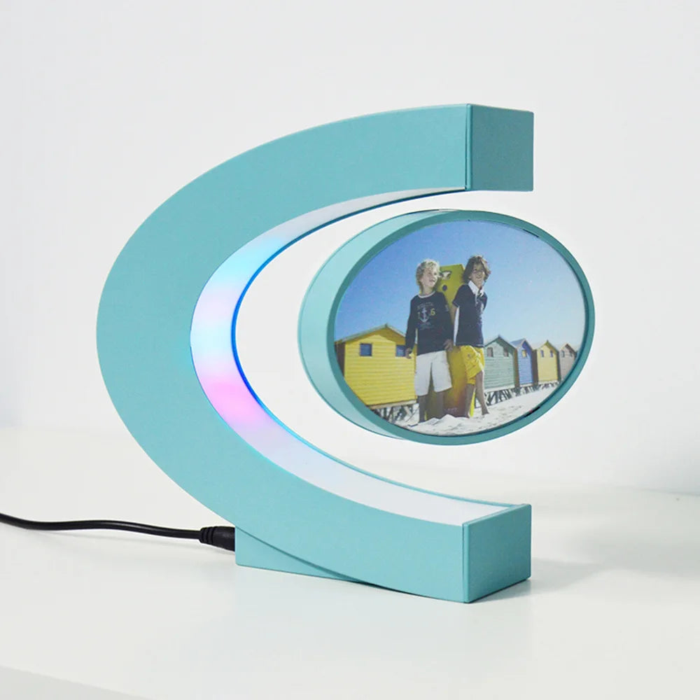 🔥(HOLIDAYS PRE SALE WHILE SUPPLIES LAST NOW-49% OFF)  Magnetic Levitating Floating Photo Frame with Colourful LED Lights🔥