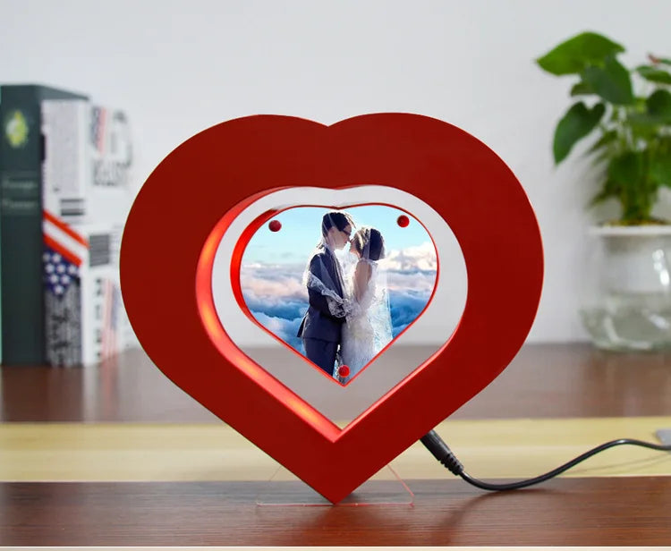 🔥(HOLIDAYS PRE SALE WHILE SUPPLIES LAST NOW-49% OFF)  Magnetic Levitating Floating Photo Frame with Colourful LED Lights🔥