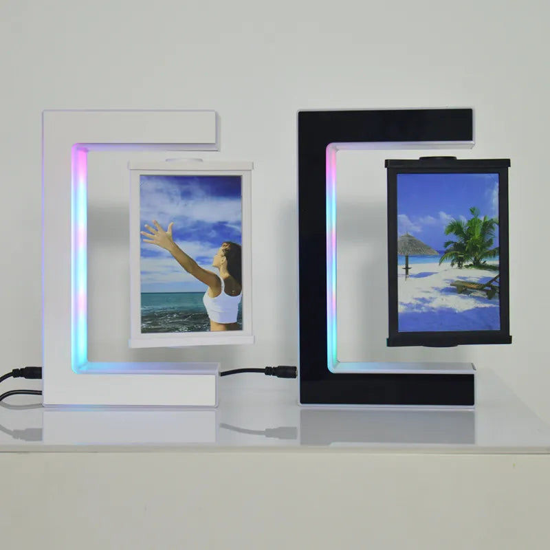 🎅(CHRISTMAS PRE SALE WHILE SUPPLIEST LAST NOW - 65% OFF) Magnetic Levitating Floating Photo Frame with Colourful LED Lights🎅