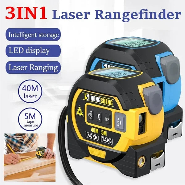 🎅(CHRISTMAS PRE SALE WHILE SUPPLIEST LAST NOW - 65% OFF) Laser Measure 3-In-1 Infrared Laser Tape Measure🎅