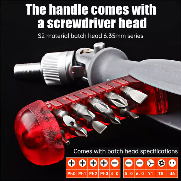 💥Sweetely 11-in-1 Angle Ratchet Screwdriver Set 🔧