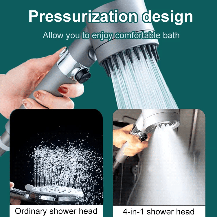 🚿Powerful Mist Massage Shower Spa Head With Filter & Versatile One-button Adjustment🚿