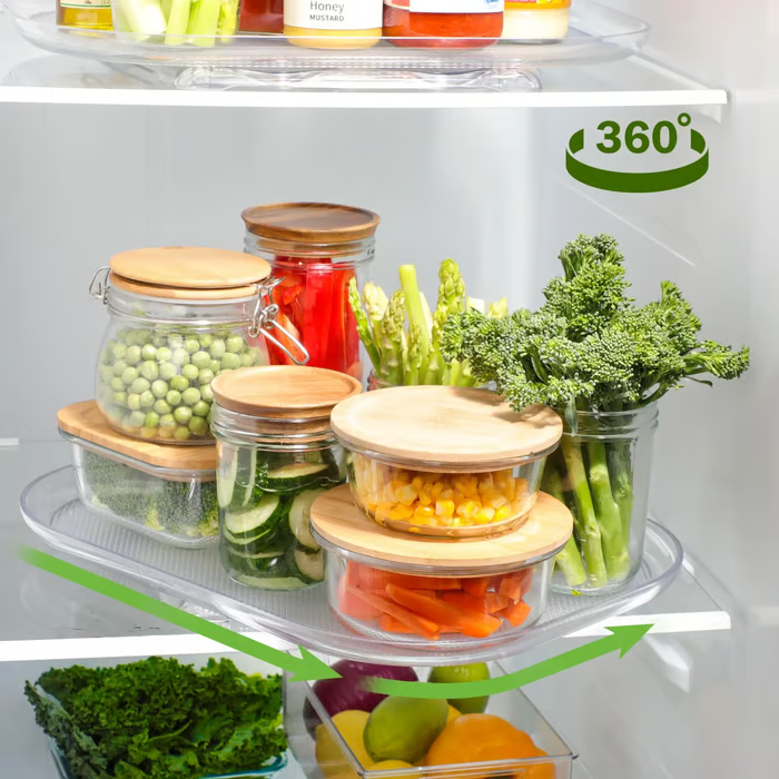 (🔥CELEBRATING 50,000 CUSTOMERS WHILE SUPPLIES LAST NOW - 49% OFF) Sweetely Turntable Refrigerator Organizer🔥