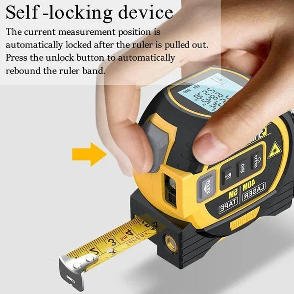 🎅(CHRISTMAS PRE SALE WHILE SUPPLIEST LAST NOW - 65% OFF) Laser Measure 3-In-1 Infrared Laser Tape Measure🎅
