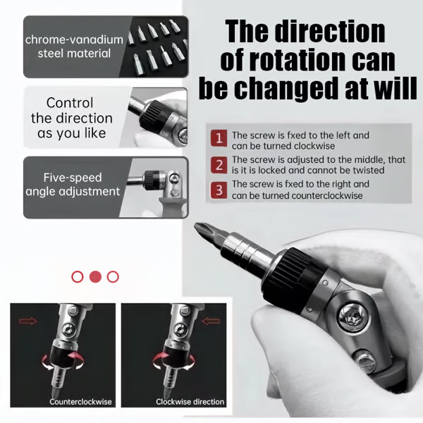 🔥Sweetely 11-in-1 Angle Ratchet Screwdriver Set 🔧