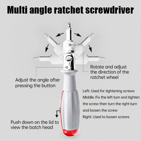 🔥Sweetely 11-in-1 Angle Ratchet Screwdriver Set 🔧