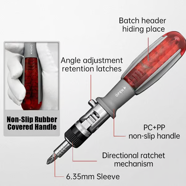 🎅Sweetely 11-in-1 Angle Ratchet Screwdriver Set 🔧