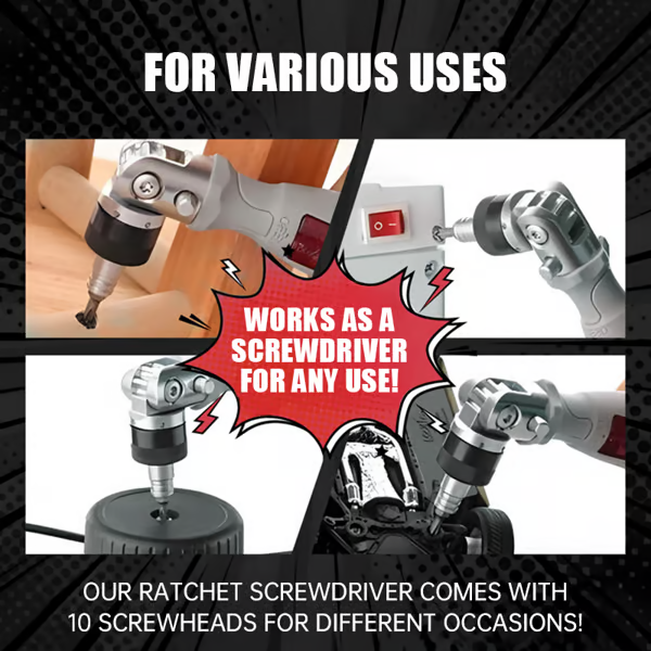 🔥Sweetely 11-in-1 Angle Ratchet Screwdriver Set 🔧
