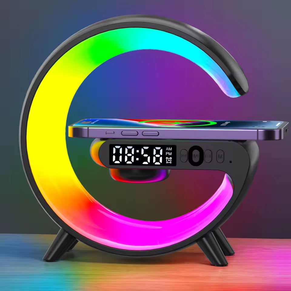 🎅(CHRISTMAS PRE SALE WHILE SUPPLIEST LAST NOW - 65% OFF) RGB App Controlled Modern Wireless Phone Charging Alarm Lamp 🎅