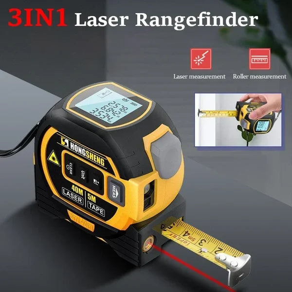 🔥(HOLIDAYS PRE SALE WHILE SUPPLIES LAST NOW-49% OFF)  Laser Measure 3-In-1 Infrared Laser Tape Measure🔥
