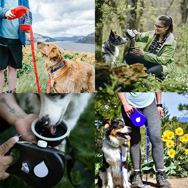 🐶Sweetely Powerful Dog Leash with Built-in Water Bottle, Bowl & Bag Holder🐶