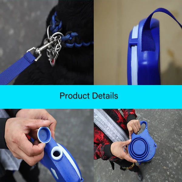 🐶Sweetely Powerful Dog Leash with Built-in Water Bottle, Bowl & Bag Holder🐶