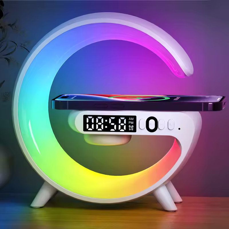 🎅(CHRISTMAS PRE SALE WHILE SUPPLIEST LAST NOW - 65% OFF) RGB App Controlled Modern Wireless Phone Charging Alarm Lamp 🎅