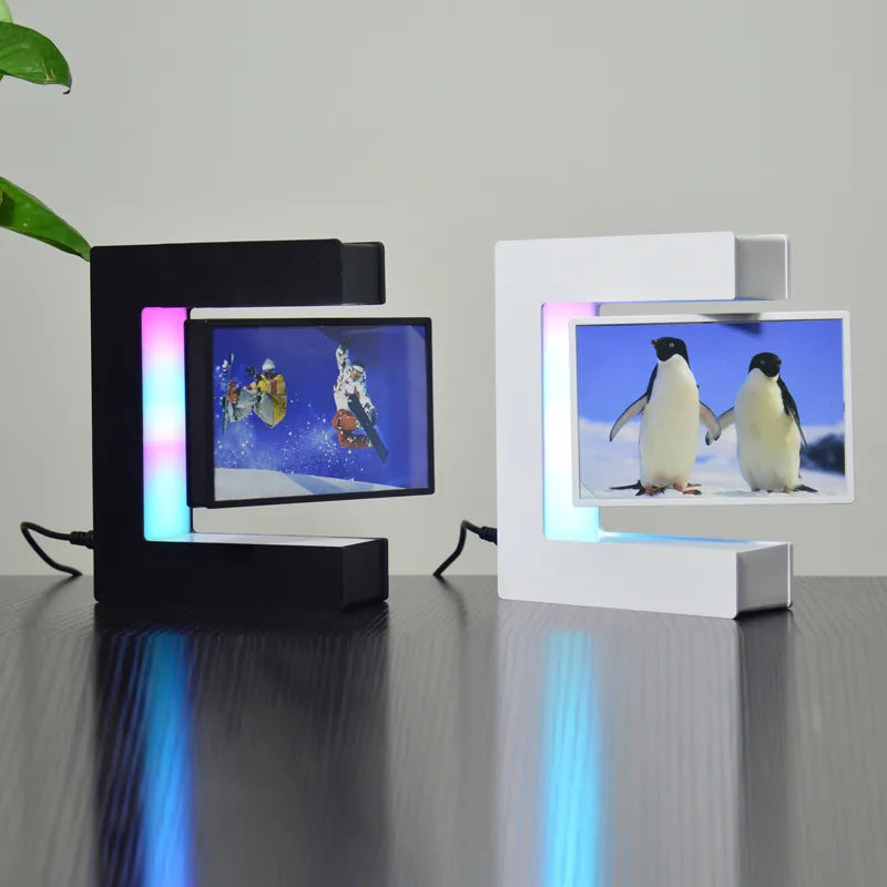 🎅(CHRISTMAS PRE SALE WHILE SUPPLIEST LAST NOW - 65% OFF) Magnetic Levitating Floating Photo Frame with Colourful LED Lights🎅