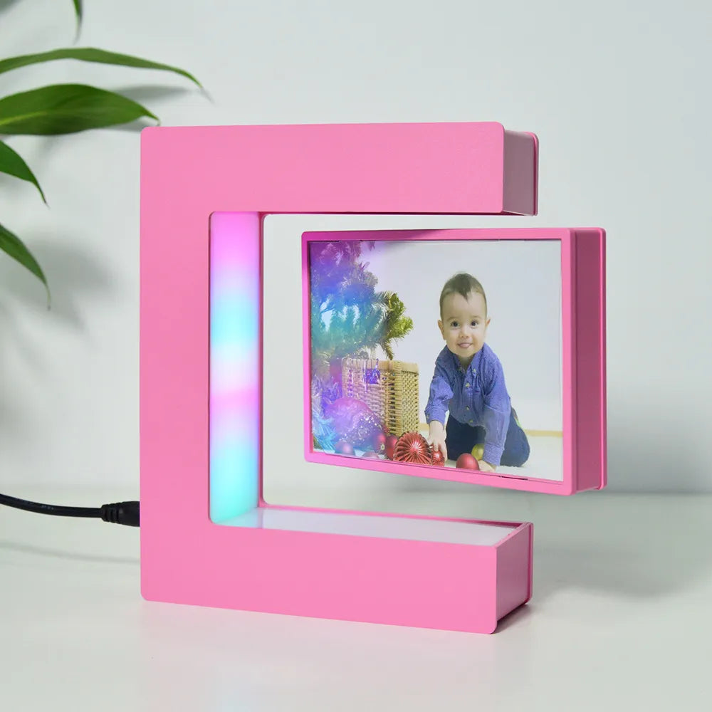 🔥(HOLIDAYS PRE SALE WHILE SUPPLIES LAST NOW-49% OFF)  Magnetic Levitating Floating Photo Frame with Colourful LED Lights🔥
