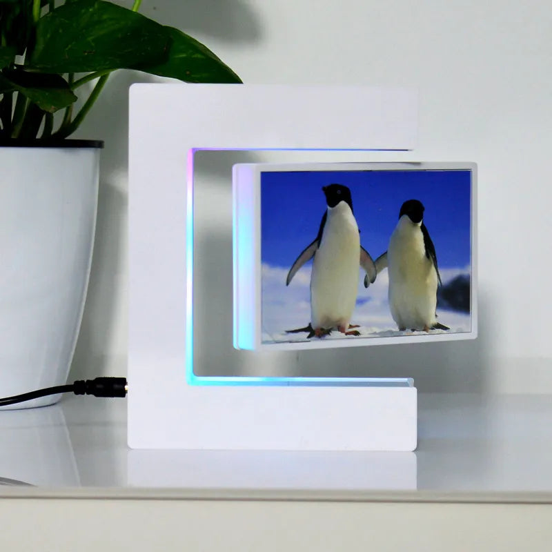 💥(CYBER MONDAY SALE WHILE SUPPLIEST LAST NOW - 65% OFF) Magnetic Levitating Floating Photo Frame with Colourful LED Lights💥