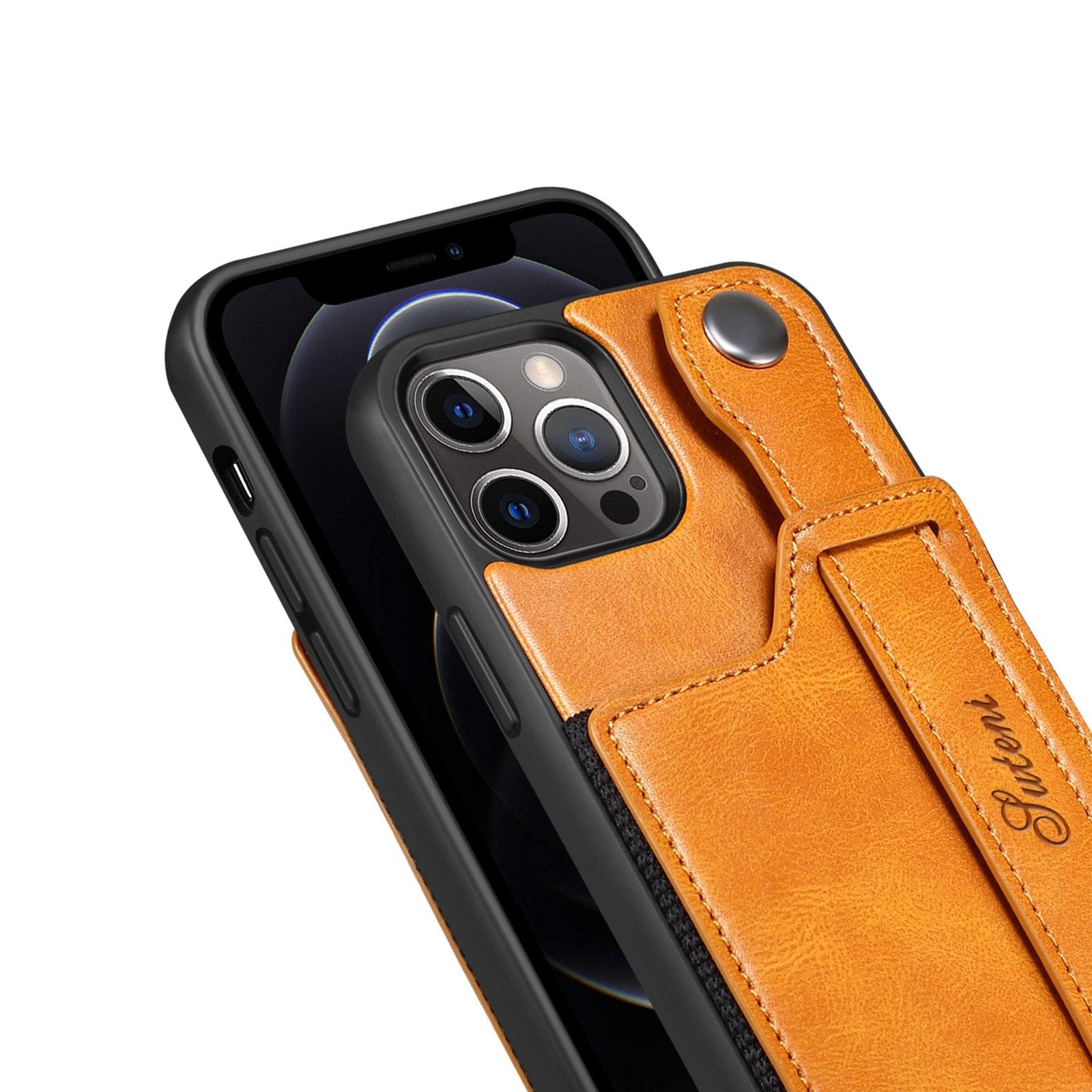 3-in-1 Wrist Band Card Holder Bracket Case for iPhone