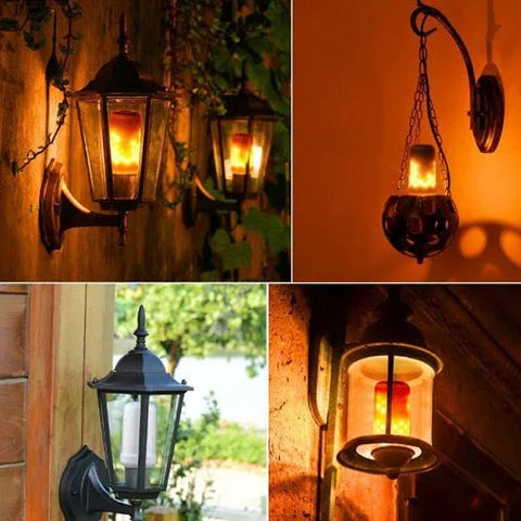 🔥Lampadina a effetto fiamma a LED con effetto di rilevamento della gravità🔥