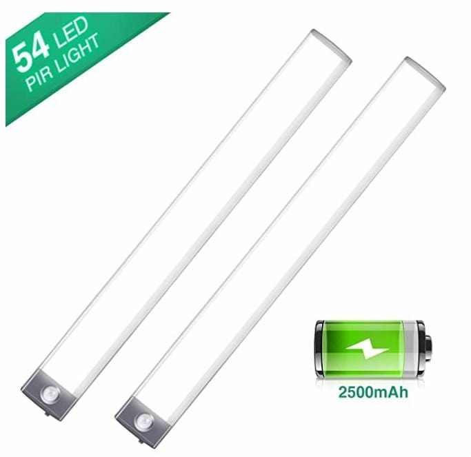 Luce LED con sensore di movimento Vexetechs ricaricabile tramite USB