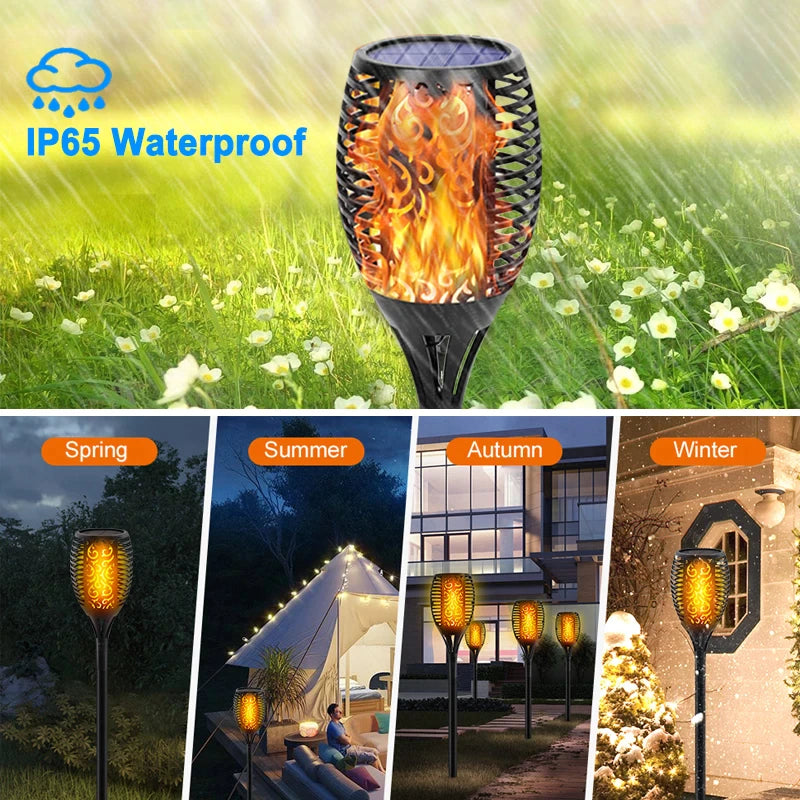 💥Solar LED Flame Effect Lamps 💥