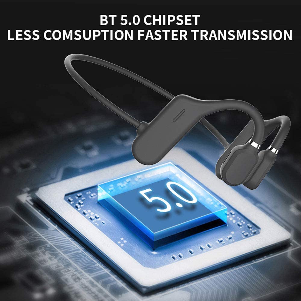 Fone de ouvido Bluetooth sem fio à prova d'água com cancelamento de ruído