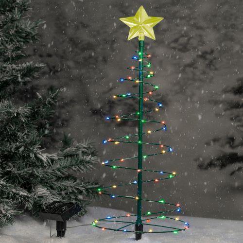 Solar-Metall-LED-Weihnachtsbaum-Dekorations-Schnur-Lichter
