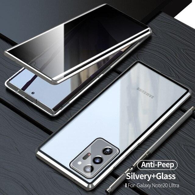 2021 Double-Sided Protection Anti-Peep Tempered Glass Phone Case