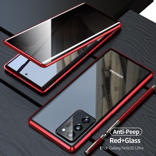 2021 Double-Sided Protection Anti-Peep Tempered Glass Phone Case