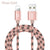 Speed Data Transfer Fiber iPhone USB Cable