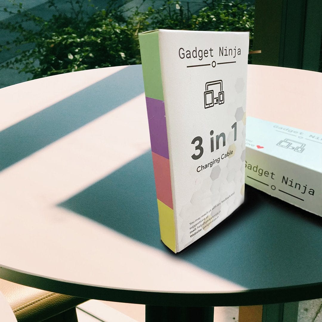 สายชาร์จแบบยืดหดได้ 3 in 1