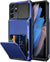 Smart Wallet Case with Rubber Shockproof Cushion Compatible with Samsung Galaxy Phones