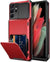 Smart Wallet Case with Rubber Shockproof Cushion Compatible with Samsung Galaxy Phones